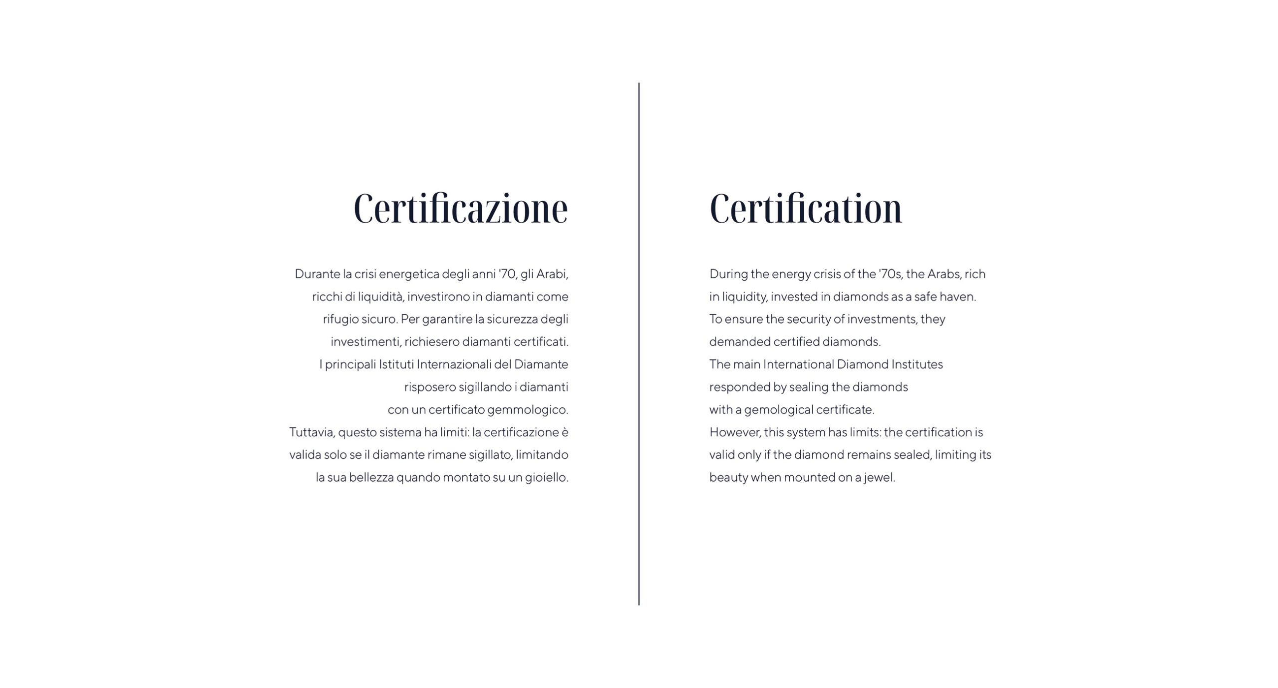 CERTIFICAZIONE